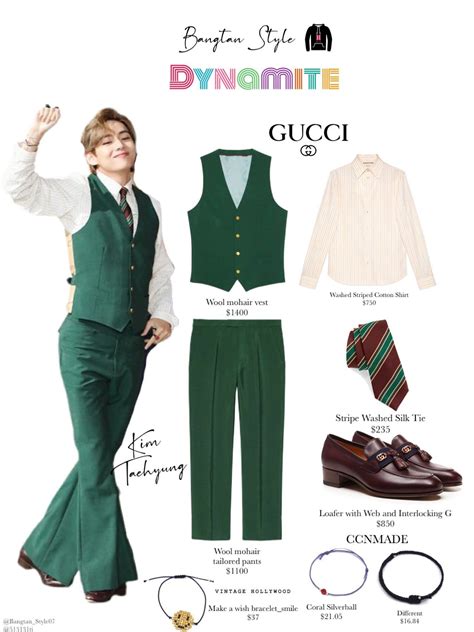 gucci twitter kim taehyung|bts dynamite Gucci outfits.